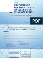 Tratamiento fisicoquímico de lixiviados de un relleno sanitario