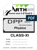 DPP's Physics - Class-XI - 168 Solution