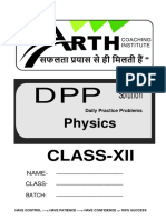 DPP Physics Class-12solution