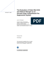 The Evaluation of Water Mist With and Without Nitrogen As An Aircraft Cargo Compartment Fire Suppression System