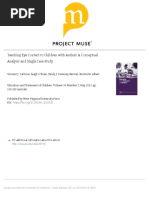 Teaching Eye Contact To Children With Autism: A Conceptual Analysis and Single Case Study