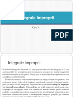C9. Integrale Improprii