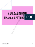 4 FacSEE ANUL4 CURSnr4 (Noiembr2007) AnEc - Analiza PATRIMONIALA (Bilant) PDF