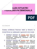 5 FacSEE ANUL4 CURSnr5 (Noiembr2007) AnEc - Analiza PATRIMONIALA (EchilibrulFin PDF