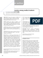 Medical Student Welfare: Stress and Depression Among Medical Students: A Cross-Sectional Study