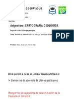 Cartografía Geológica - Análisis de Discordancias - Historia Geologica PDF
