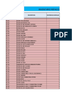 Inventario Filtros