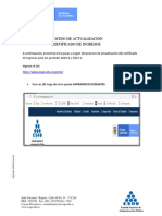 Instructivo Proceso de Actualizacion Certificado de Ingresos 2020.