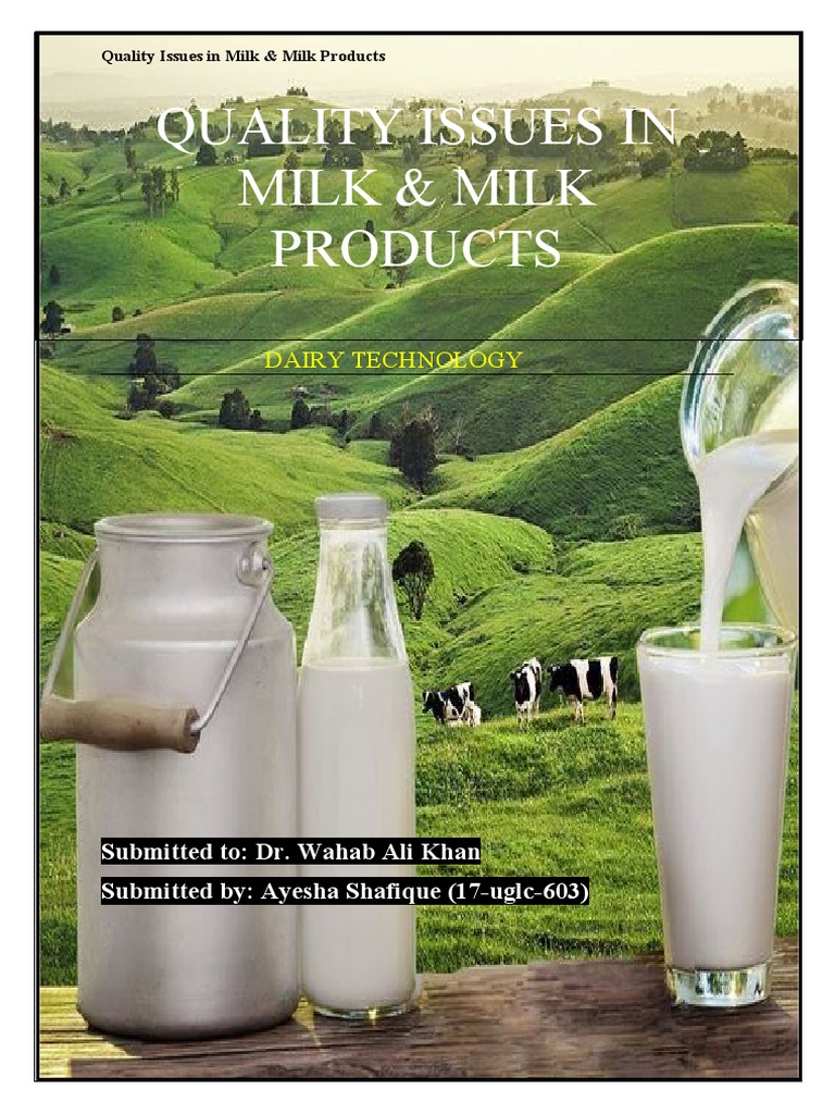 Milk Quality Challenges and Solutions | PDF | Dairy Cattle | Milk
