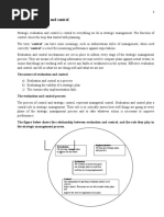 Strategic Evaluation and Control: Formulation: Implementation