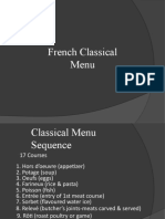 French Classical Menu