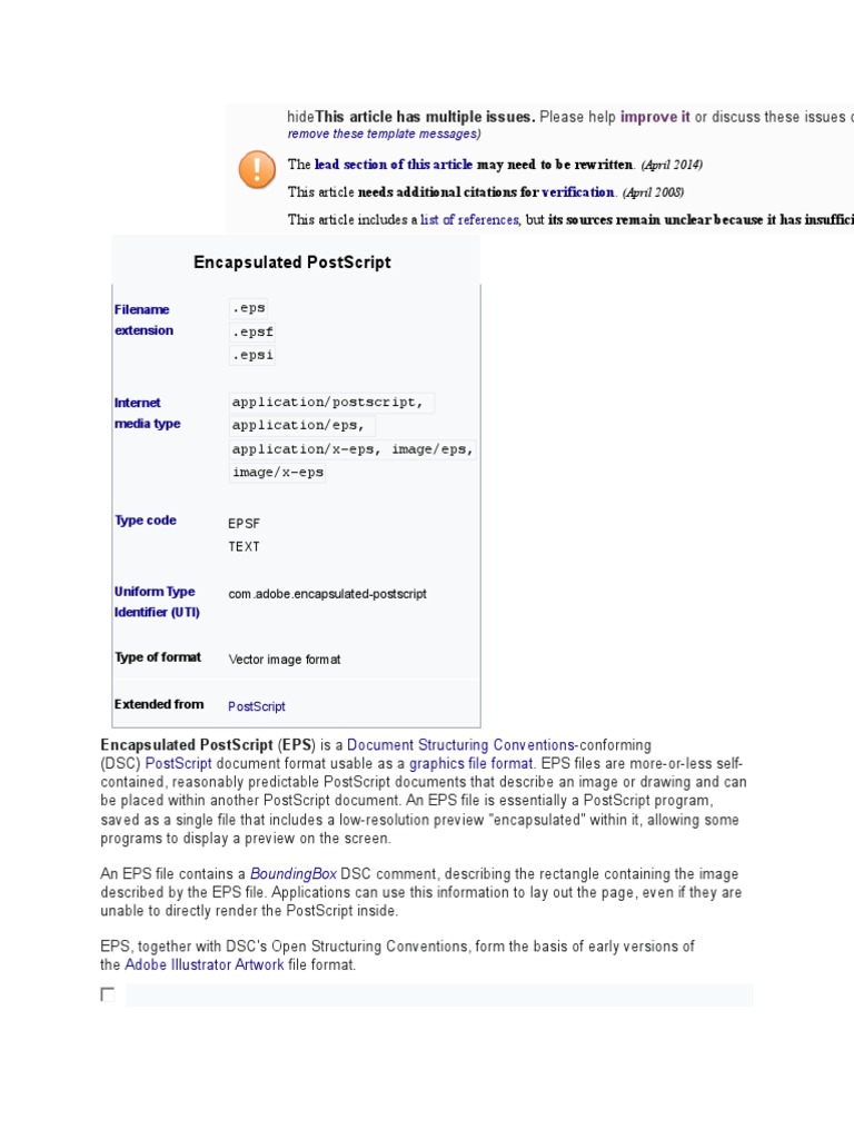 Encapsulated Postscript List of References PDF Computer File