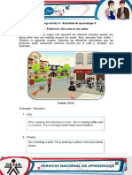 Learning Activity 4 / Actividad de Aprendizaje 4 Evidence: Street Life / Evidencia: Día A Día en Las Calles