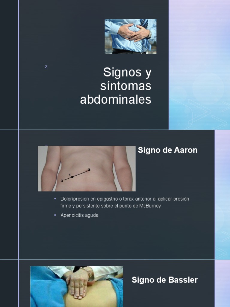 Signos y Síntomas Abdominales | PDF | Abdomen | Gastroenterología