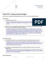 Eschool Ela Career Development Unit 3-Module 1 Resource 2 - Analyze Budget