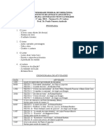 CRONOGRAMA Leituras Do Texto Paulo 1