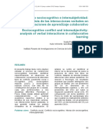 Conflicto Sociocognitivo e Intersubjetividad