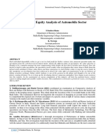 A Report On Equity Analysis of Automobile Sector