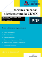 Cimentaciones en Zonas Sísmicas Como La CDMX.