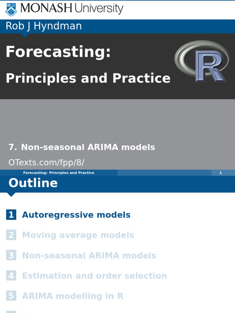 7 Nonseasonal ARIMA | PDF | Autoregressive Integrated Moving Average ...