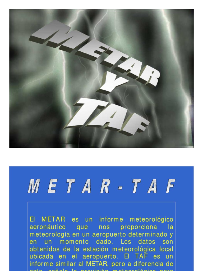 Metar y Taf | PDF | Pista | Herida