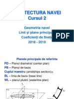 Curs - 2 - Geometria Navei, Coeficienti de Finete PDF