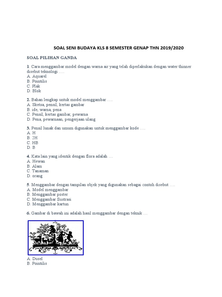 Soal Sby 8 Pat Mts Tp 2019 2020 Pdf