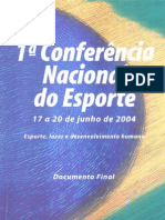 Conferência Nacional do Esporte define diretrizes