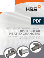 Hrs Tubular Heat Exchangers: Installation & Operation Manual