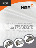 Hrs Tubular Heat Exchangers: Installation & Operation Manual