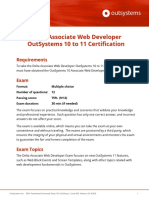 OutSystems 11 Delta Associate Web Developer Certification