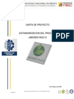 Carta de Proyecto - Lean Six Sigma - Brayan Ruiz Esparza Campos - 8º B - Industrial