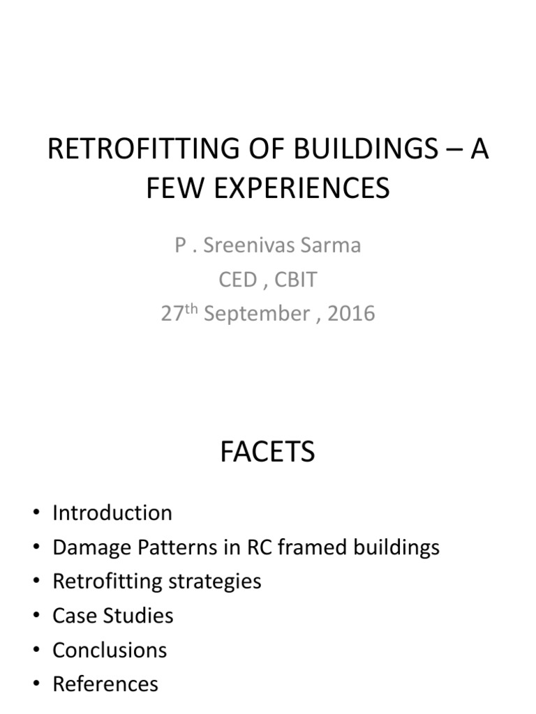Retrofitting Strategies for RC Buildings | PDF | Column | Beam (Structure)
