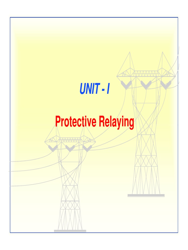 Overview of Protective Relaying Systems | PDF | Relay | Electromagnetic ...