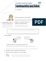 Ficha Formas de Comunicacion para Quinto de Primaria