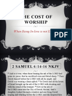 The COST of WORSHIP - David and Michal Love Story