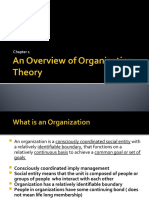 Overview of Org Theory Design