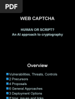 Web Captcha: Human or Script? An AI Approach To Cryptography