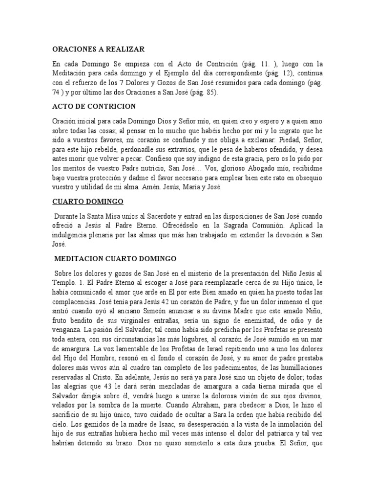 Oraciones A San Jose | PDF | María, madre de Jesús | Cristo (título)