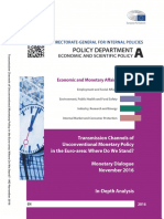 2016 - Transmission channels ofunconventional monetary policy inthe euro area where do we stand