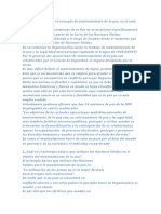 Cómo Se Desarrolló El Concepto de Mantenimiento de La Paz