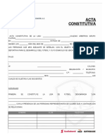 Acta Constitutiva Liga