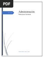 Ensayo de Relaciones Humanas.