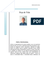 Hoja de vida Pedro Manuel Rosas técnico mantenimiento motores