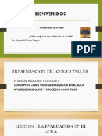 1a Sesión de Curso Cómo Mejorar La Evaluación en El Aula?