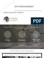 Power Platform Administration Foundation: Compliance and Licensing