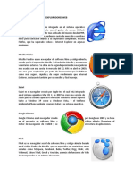 Tipos de Navegadores o Exploradores Web y Buscadores