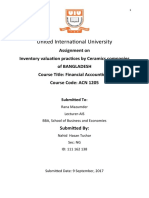 Inventory Valuation Practices by Ceramics Companies in Bangladesh