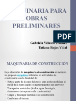 Máquinaria para Obras Preliminares