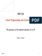 Linear Programming and Convex Analysis: The Geometry of The Optimal Solutions of An LP